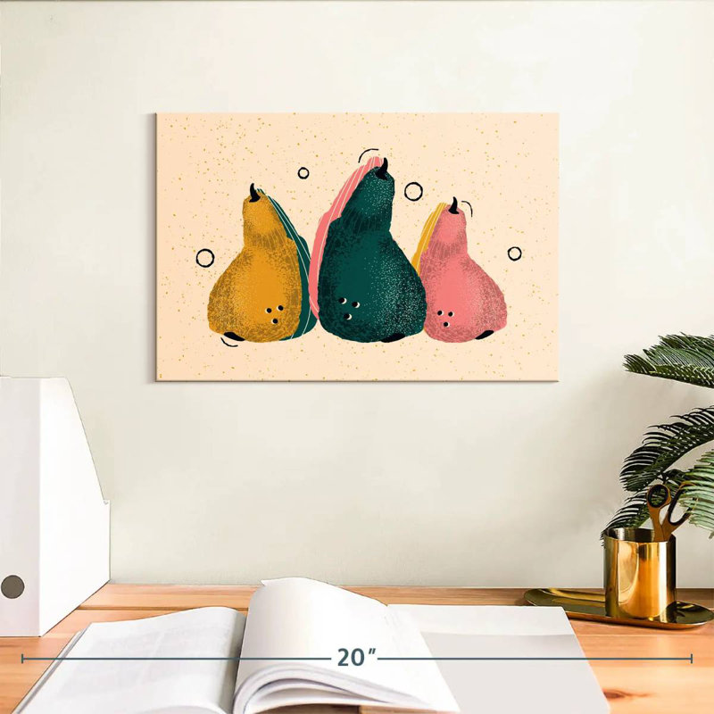 Yarlin Abstract Pears, 8" H x 12" W