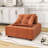 Modular Sectional Single Sofa, Armless Chair with Removable Back Cushion