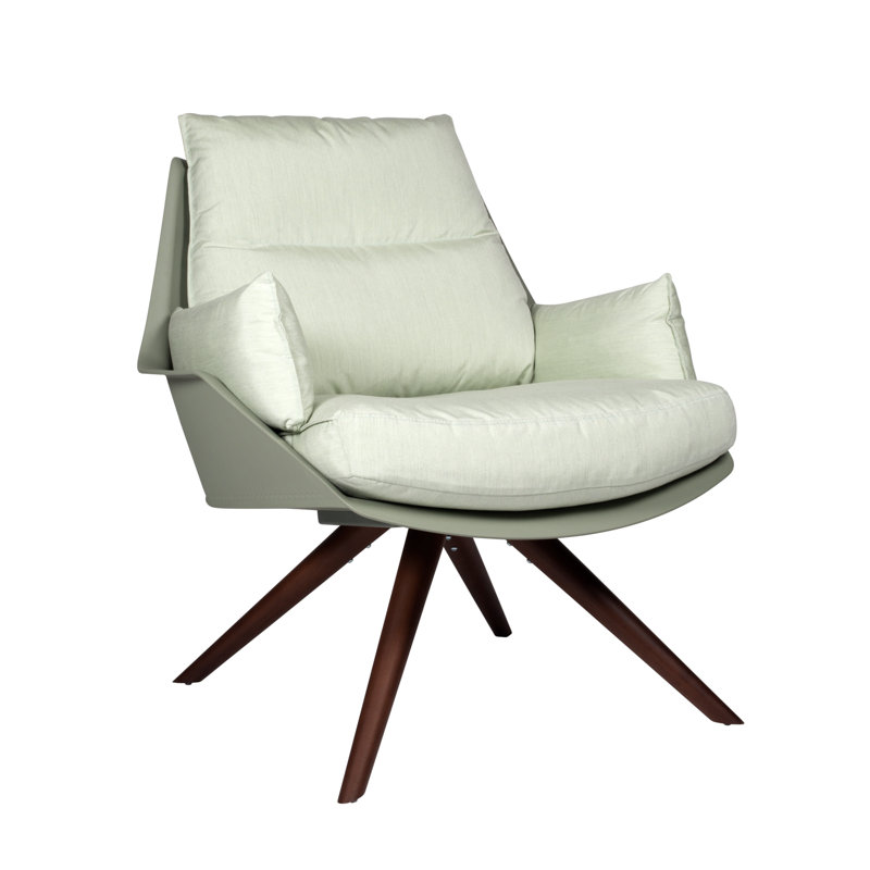 Fauteuil de terrasse avec coussin Anou, Gris verdâtre