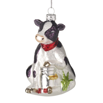 11cm Glass Animals Hanging Figurine Ornament