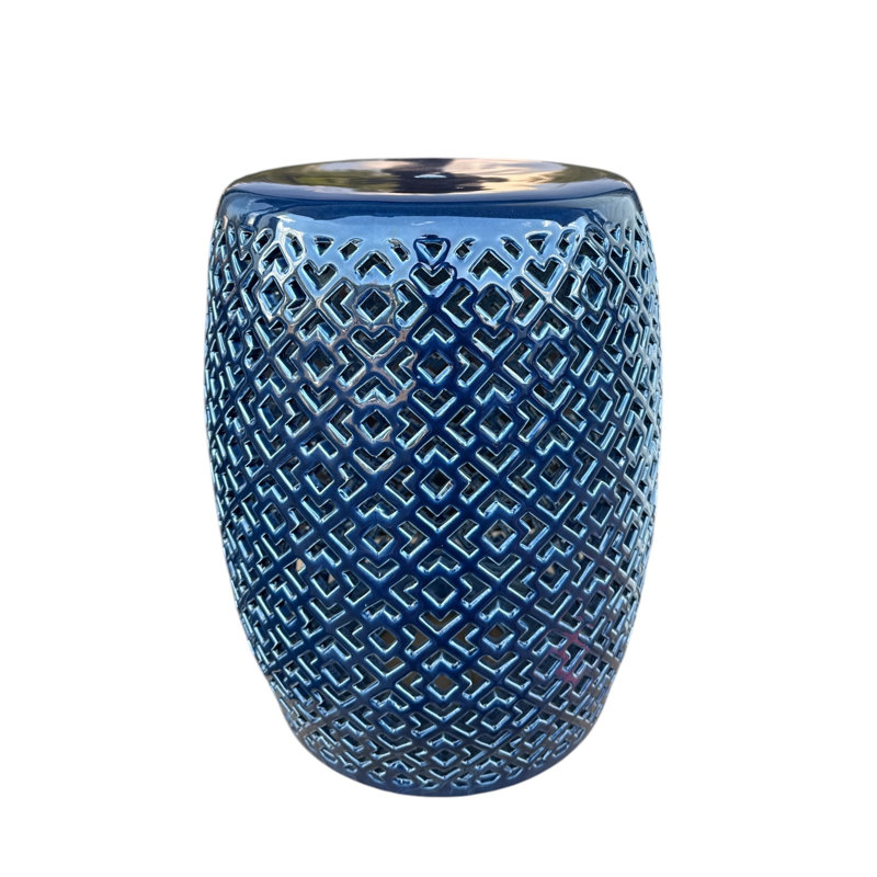 Lorin Garden Stool, Blue