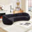 126" Upholstered Curved Sofa-169081977