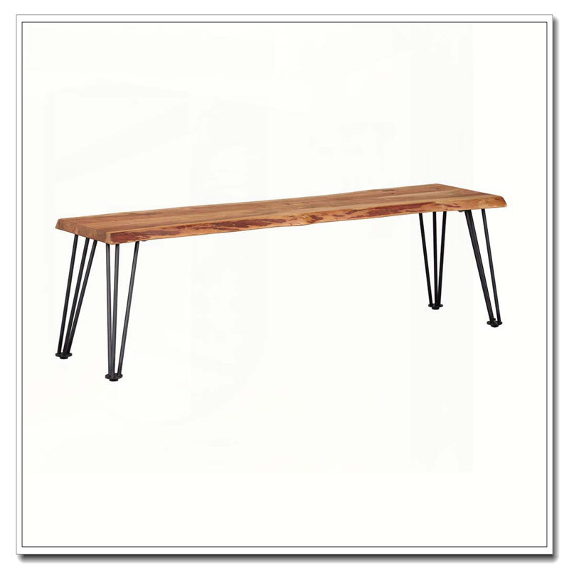Banc de salle à manger en acacia naturel Zora
