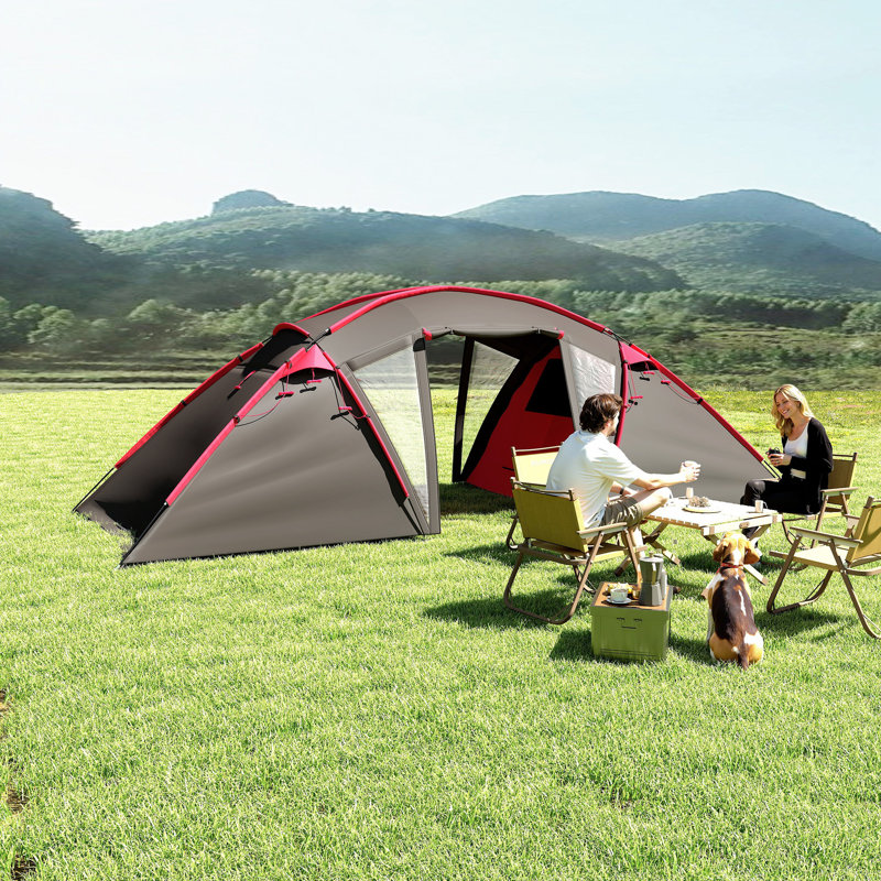 4 Person Tent, Grey