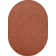 Latitude Run® Solid Color Oval Shape Area Rugs Rust