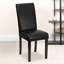 Chaises de salle à manger rembourrées à dossier traditionnel LeatherSoft-29962881