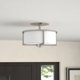 Charlieann Fabric Semi Flush Mount