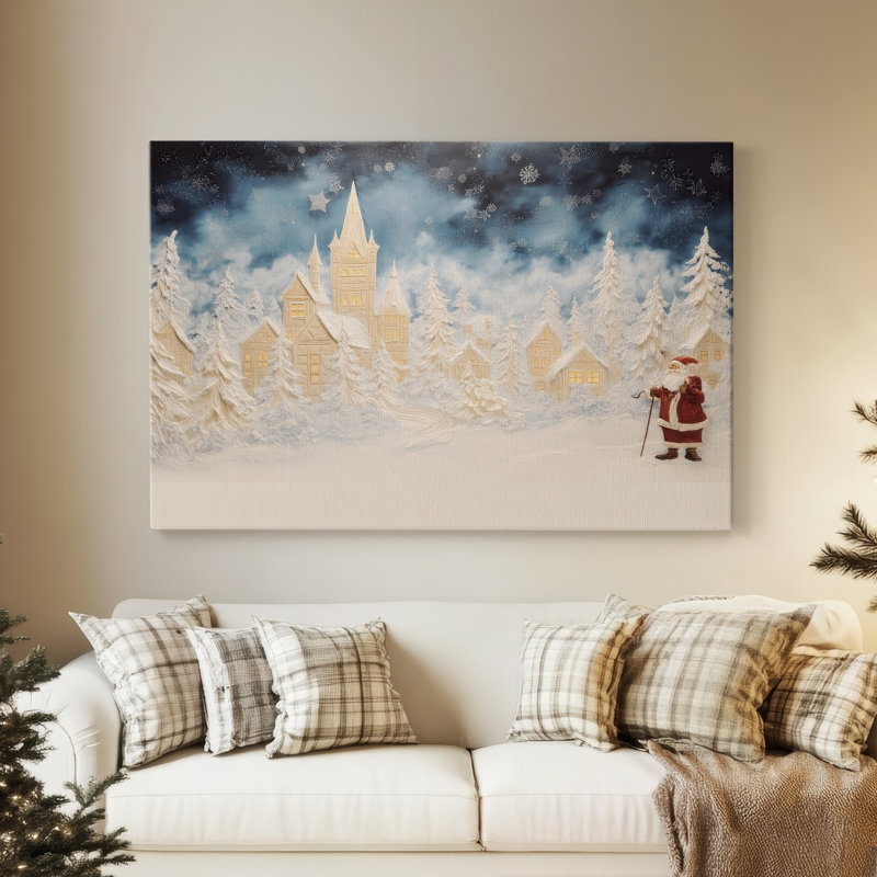 Snowwhite Blessing-Premium Gallery Wrapped Canvas, 40" H x 60" W