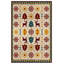 Tapis en coton et polyester à imprimé numérique Trayas Collection-833746986