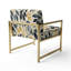 Chaise d'appoint rembourrée à motif floral Modern Modern Patterns-868879756