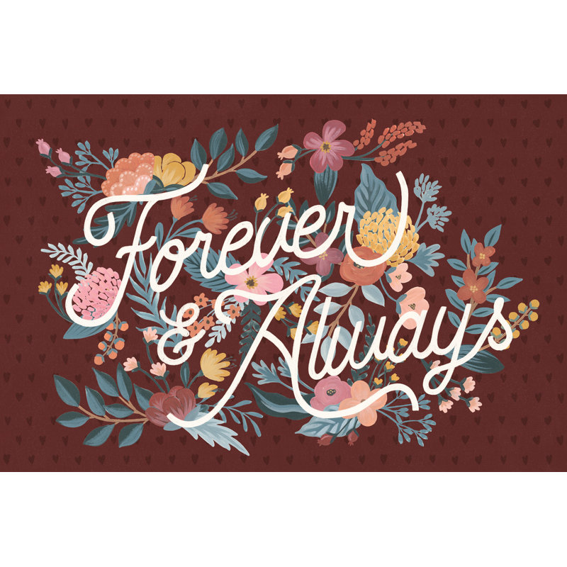 «Love Letters II Forever» par Laura Marshall - reproduction, H 20 po x l 30 po, Toile tendue