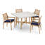 Wexford and Mera Outdoor 5 - Piece Dining Set with Cushions-531564815