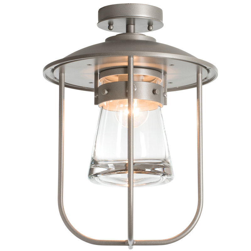 Erlenmeyer Outdoor Pendant, Coastal Burnished Steel