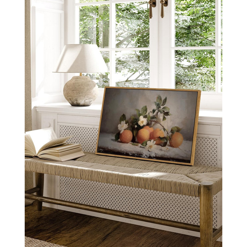 Vintage Oranges Still Life Framed Wall Art