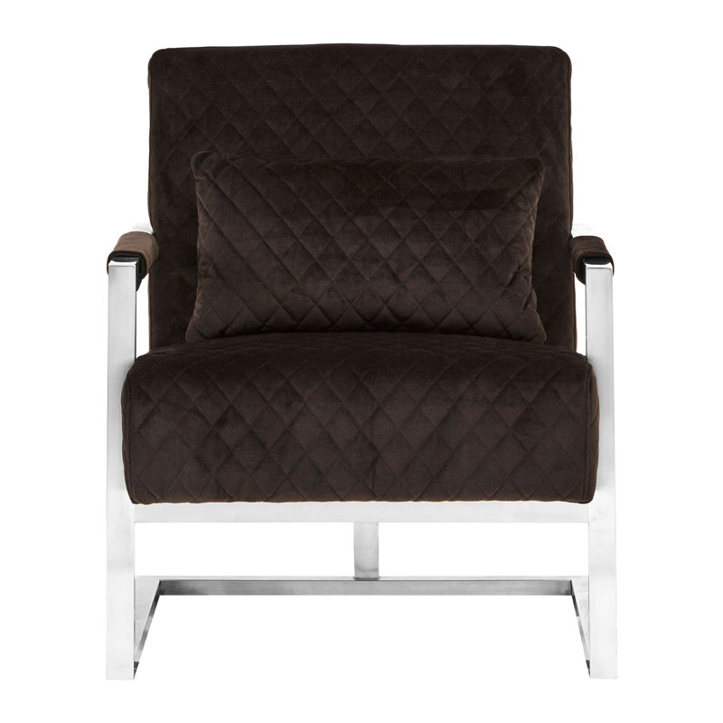 Beth Velvet Armchair, Black