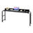Overbed Table: A Black Beauty! Mobile Bedside Table with 4 Wheels (2 Braked), Power Socket, and Adjustable Height. Made of Particleboard—Perfect for Home, Office, and Study