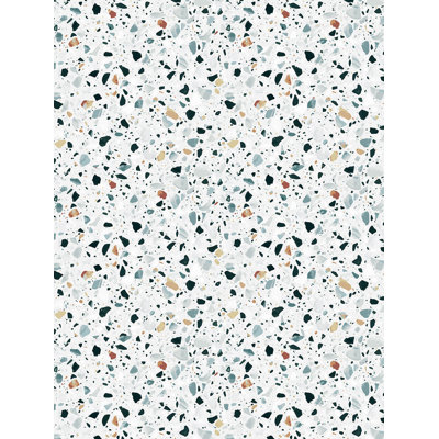 Avilynn Terrazo Black/Beige/Yellow Indoor/Outdoor Rug
