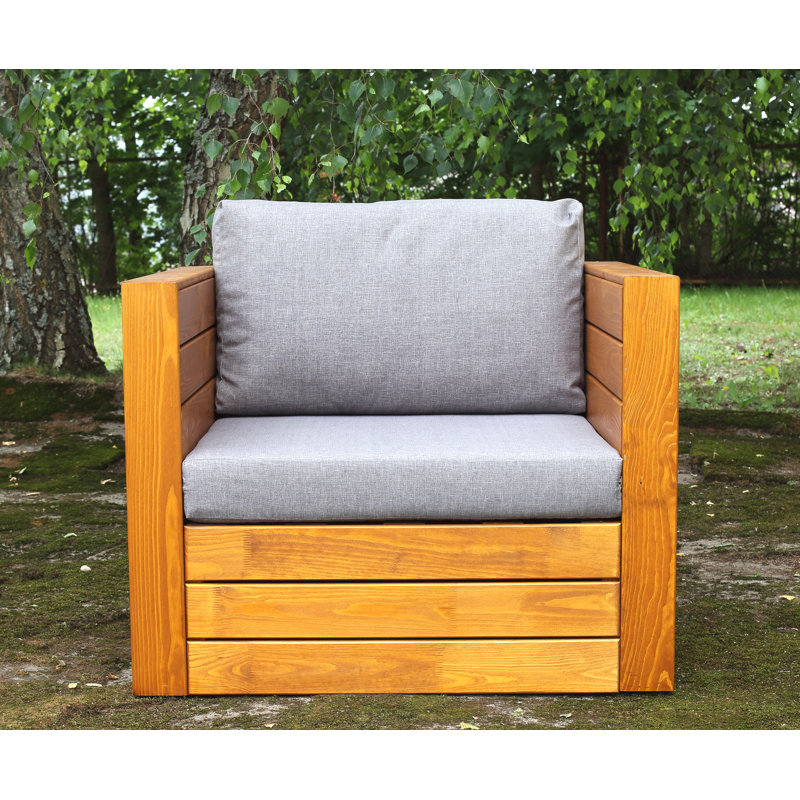 Grigori Pine Outdoor Lounge Chair