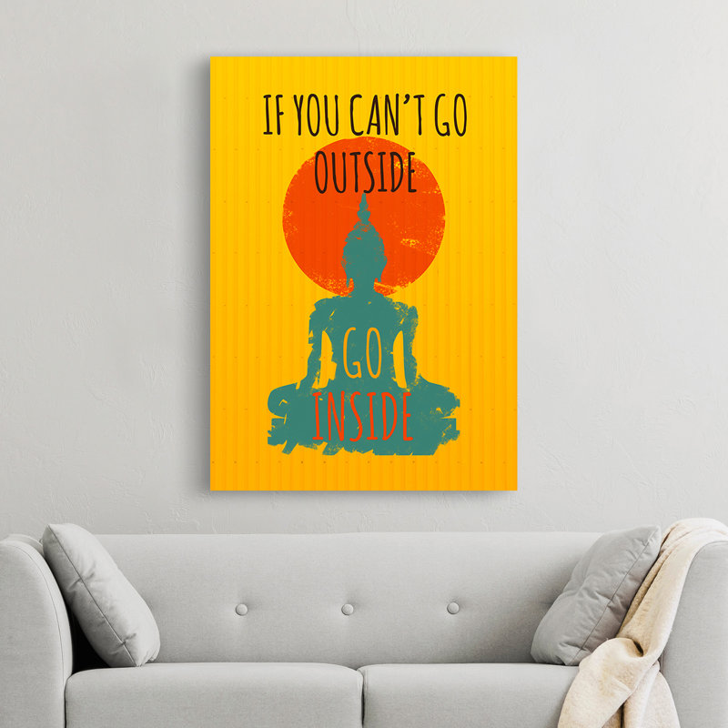Go Inside by Masterfunk Collective - Wrapped Canvas Print, 70cm H x 50cm W x 4cm D
