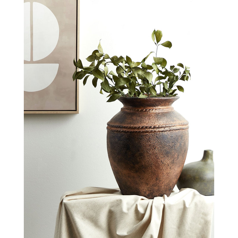 Eowyn Handmade Terracotta Floor Vase