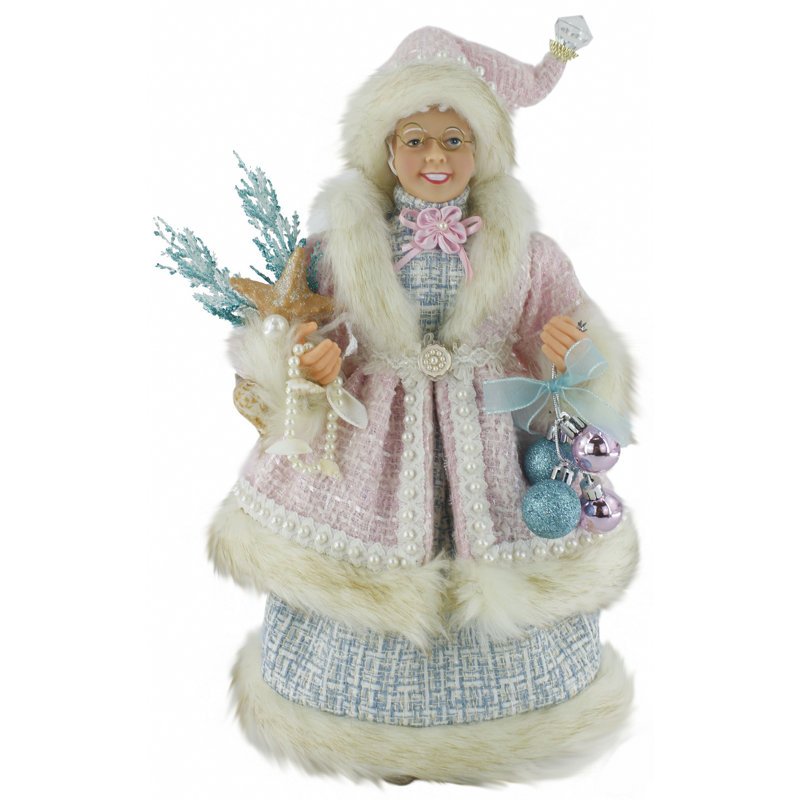 Chenille texturée rose et bleue 16 po