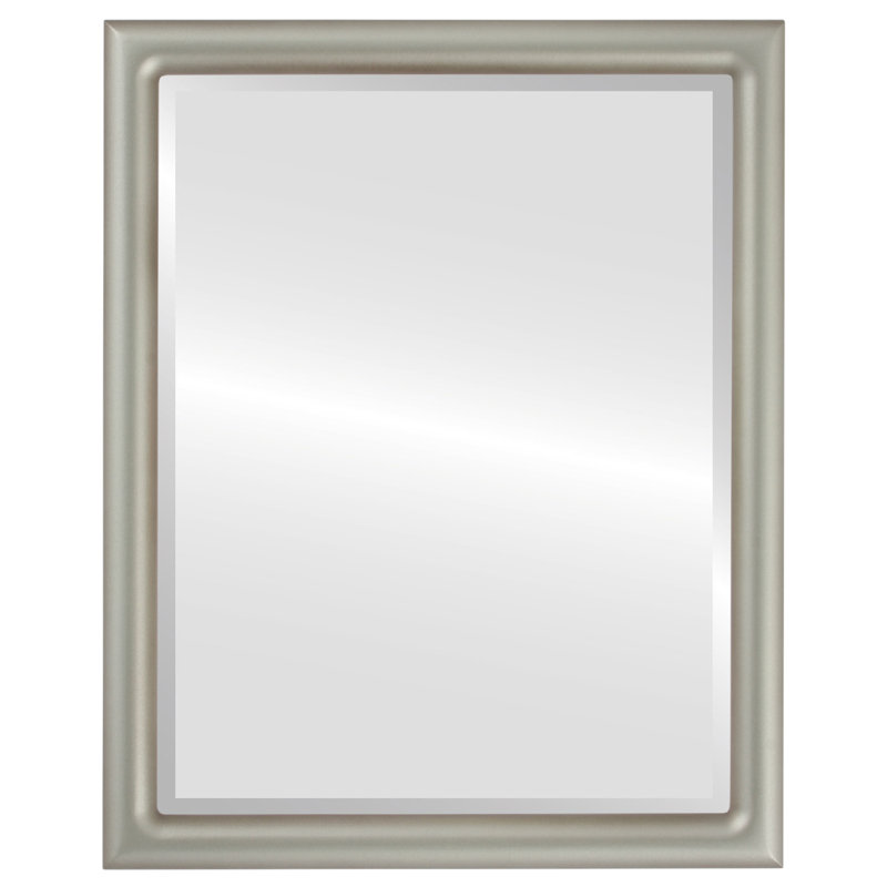 Rowles Rectangle Mirror, Silver Shade, 21.375" x 17.375"