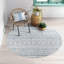Tapis intérieur / extérieur bleu foncé / gris à chevrons Tomas-2051687718