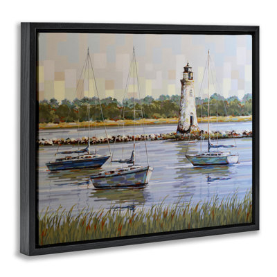 «The Watcher Cockspur Lighthouse Floater», art mural par Linda Sperruche