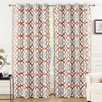 Linen Room Darkening Curtains / Drapes Pair