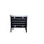 Chaise d'appoint d'extérieur gris anthracite moucheté Miraval Morgan-643295034