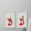 Cheney Cheney Snowman And Santa - 2 Piece Single Picture Frame Painting-1320927282