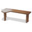Bureau moderne en bois massif en forme de L-114297170