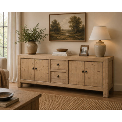 Table buffet 2 tiroirs 87 po