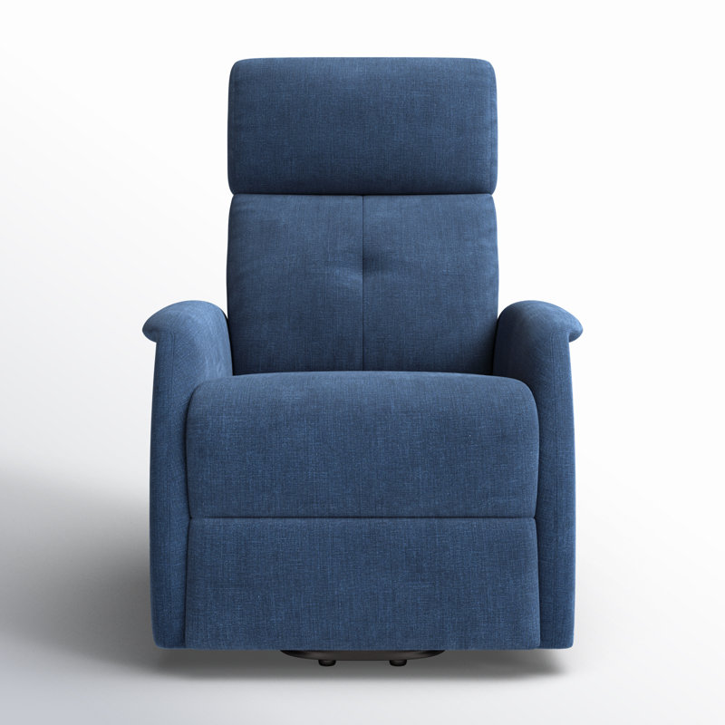Fauteuil inclinable électrique avec dossier capitonné Armenuhi, Polyester marine