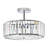 4-Light Crystal Semi Flush Mount Ceiling Light-2135663749