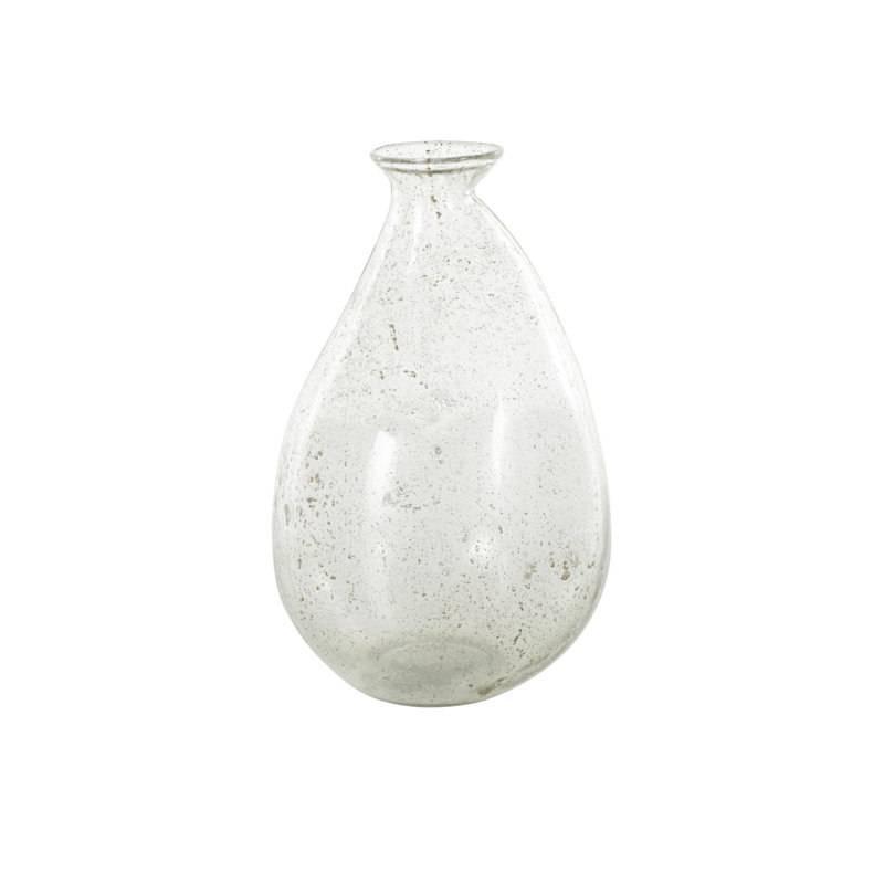 Vase Cole et verre moucheté avec accents