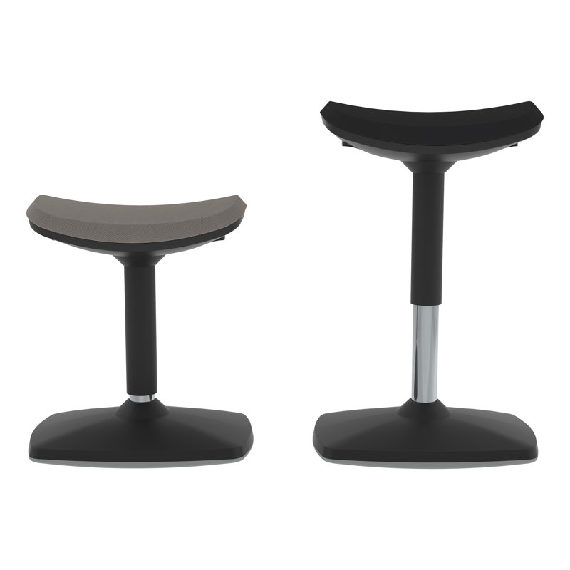 Height Adjustable Active Sitting Stool, Noir