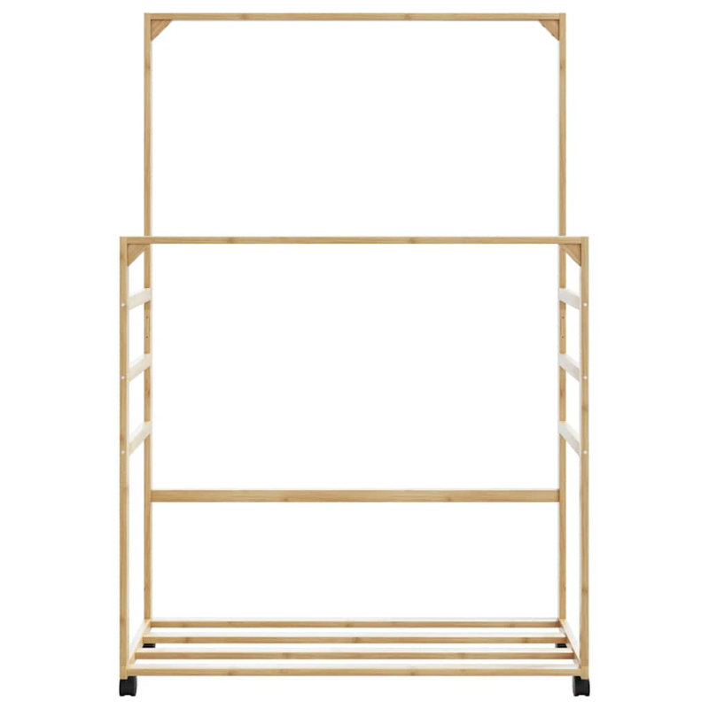 Aileah 90cm Rolling Clothing Rack