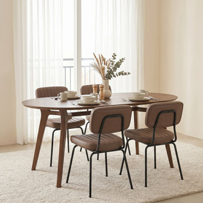 Margo Faux Leather Dining Chairs (Set of 4)