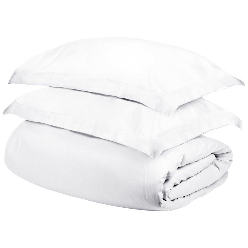 Modern & Contemporary Duvet Cover, White, King / California King