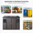 Resin Outdoor Storage Shed Waterproof Shed With Floor & Two Windows & Lockable Door, Tool Shed For Garden, Patio, Backyard-114759290-114759287
