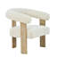 Chaise avec accoudoirs rembourrée Mamanbai-752395749