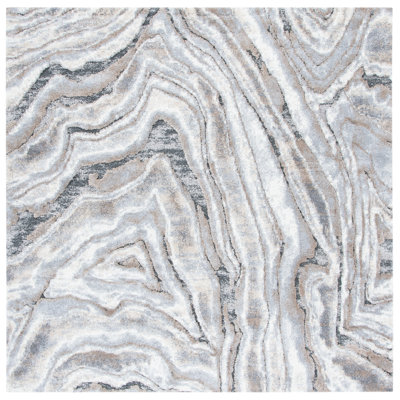Kash Abstract Beige/Gray Area Rug