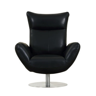 Chaise rembourrée en cuir italien moderne