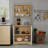 Kichen Pantry Storage Cabinet With Microwave Shelf