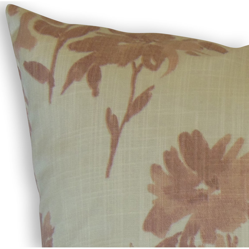 Helge Square Pillow Cover & Insert, Height(18") x Width(18"), Burlwood