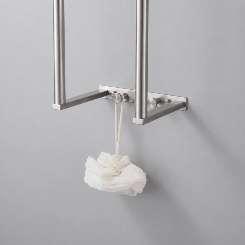 Towel Racks Towel Storage Wall Mounted Rolled Or Folded Towel Holder Large Capacity In Brushed Gold, Brushed Nickel