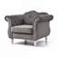 Stylish Dark Grey Transitional Chair
