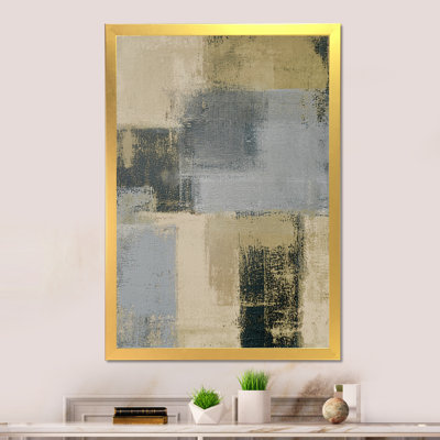 Neutre art abstrait II, peinture murale moderne et contemporaine