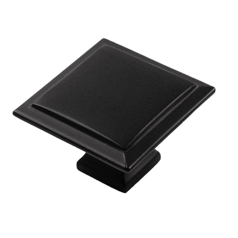 Studio II Square Knob, Matte Black